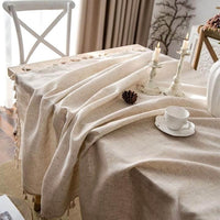 Tischdecke aus Naturleinen