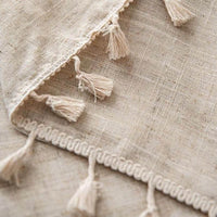Tischdecke aus Naturleinen