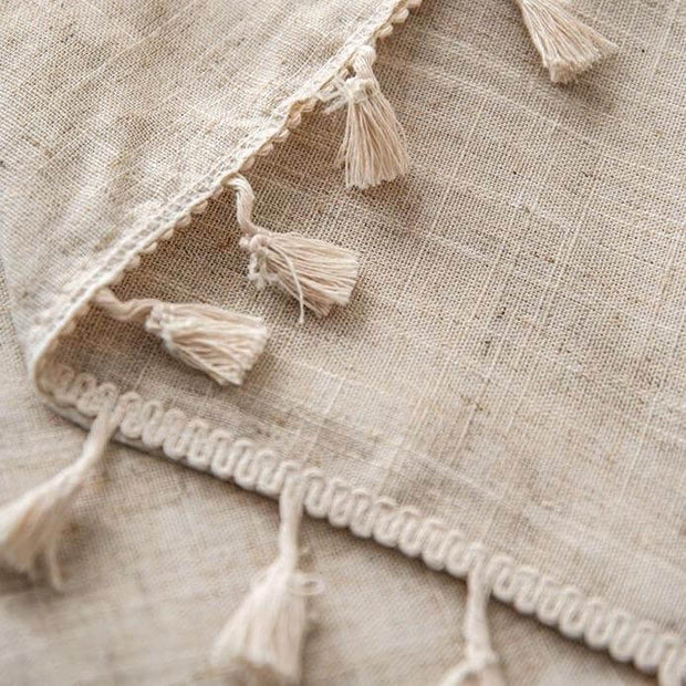 Tischdecke aus Naturleinen