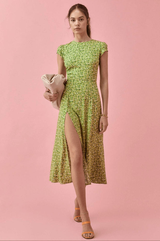 Magda - Bedrucktes Midi-Sommerkleid