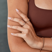 Damenring Mit Unendlichkeitsmotiv Und Perlmuttdekor Aus Roségold Elegantes Schmuckstück Giulia