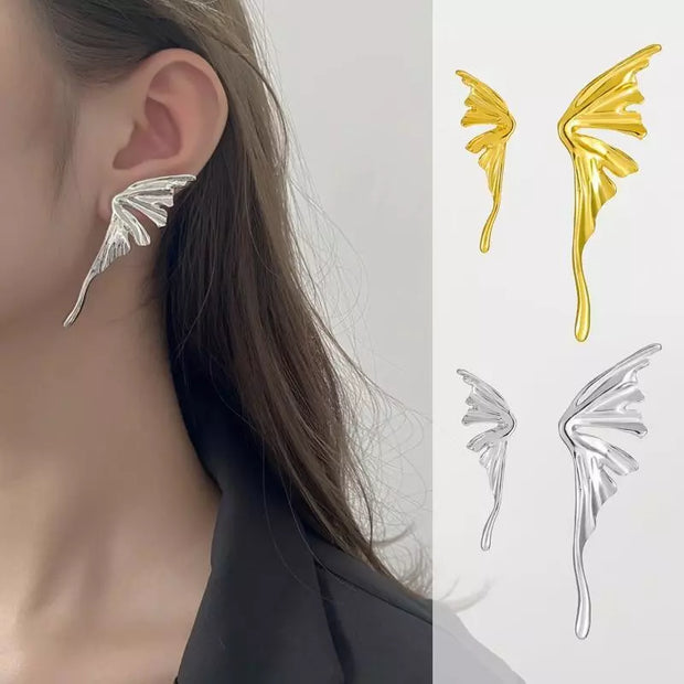 Ohrringe Alati Meraviglie Julia Flügeldesign Skulpturaler Ohrschmuck Mit Metallfinish Und Elegantem Leuchten