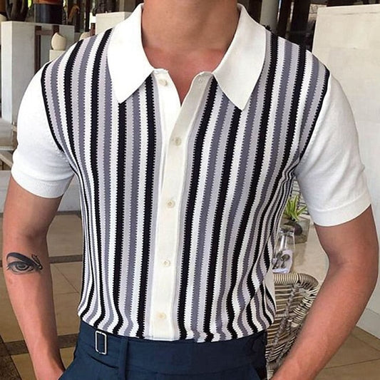 Emilio – Stilvolles Strickhemd für Herren leicht und elegant