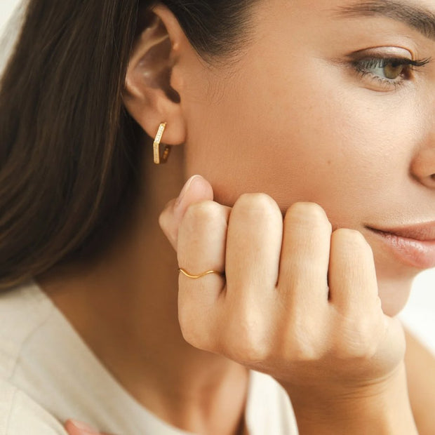 Minimalistischer Goldring Für Damen Aus Gelbgold Von Helga Eleganter Dünner Ring Für Alltag Und Layering