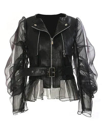 Lederjacke mit klassischer, vielseitiger Optik
