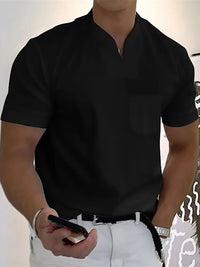 Enges Fitness-T-Shirt mit V-Ausschnitt für Männer