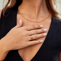 Ring Für Damen Im Vintage-Stil Palmira Mit Natürlicher Perle Und Ornamenten Im Goldton