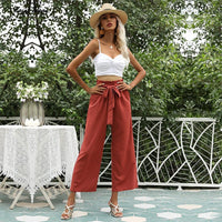 Tasha - Gekürzte Hose mit Gürtel in vielen Farben erhältlich