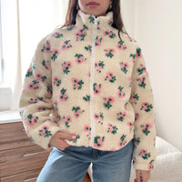 Mila Fleece-Sweatjacke mit durchgehendem Reißverschluss
