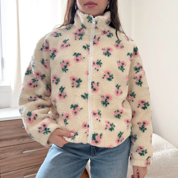 Mila Fleece-Sweatjacke mit durchgehendem Reißverschluss