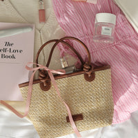 Nola Tropische Geflochtene Handtasche